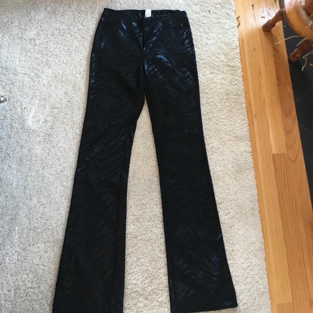 Lucent Black Flared Bottom Pants