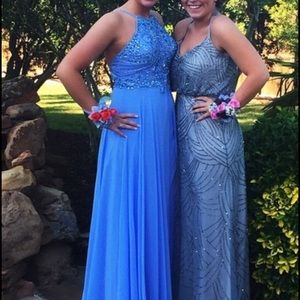Blue prom dress