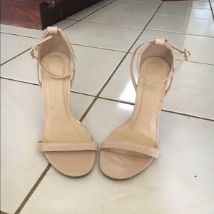 Tan Strappy Sandal Heels