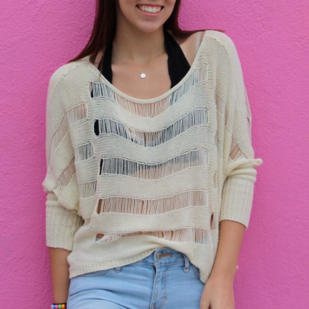 ripped sweater