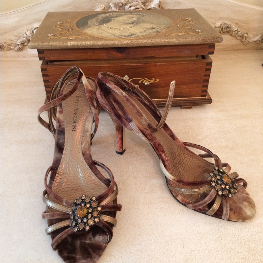 Enzo Anglioni strappy heels.