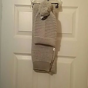 Hat and scarf set great for cold morning and