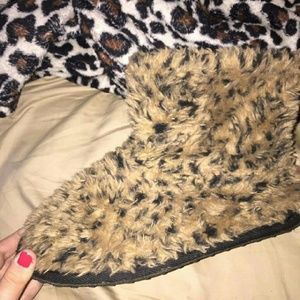 Cheetah booties