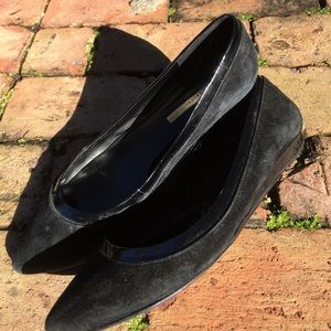 Black Suede Flats