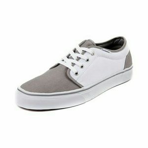 VANS Unisex Grey and White Shoes