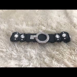 Beautiful black rhinestone belt