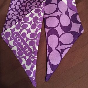 Coach ponytail scarf