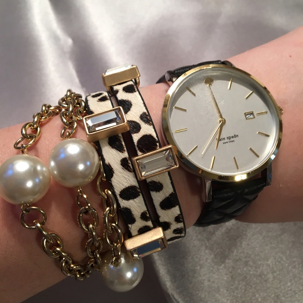 LOWEST! Animal Print Double Band Bracelet - Picture 2 of 8