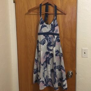 Patagonia stretch cotton halter-tie dress