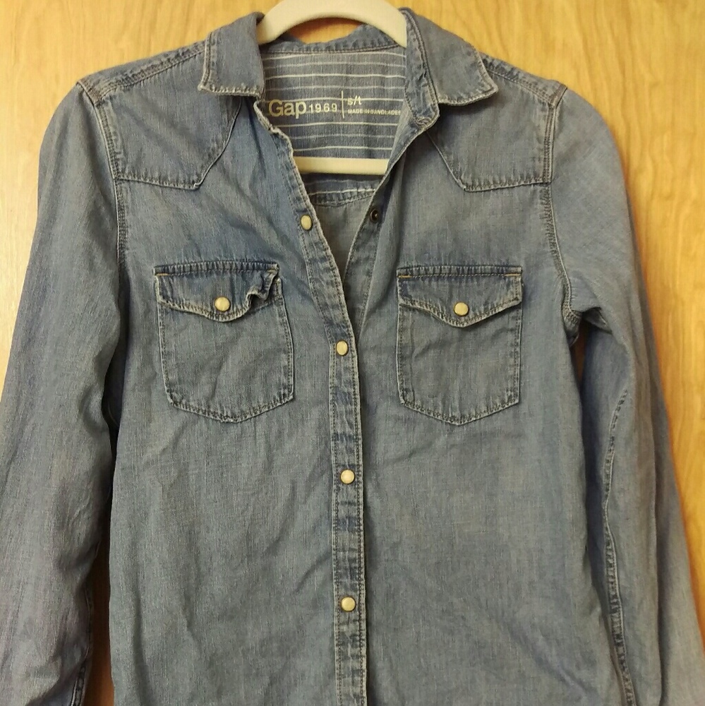 Chambray western shirt