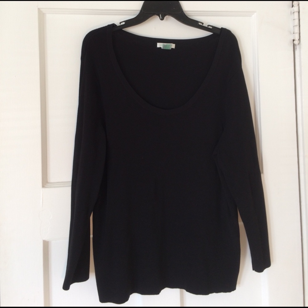 Black Career Casual Top Size XL
