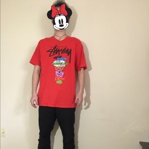 Stussy Tee red