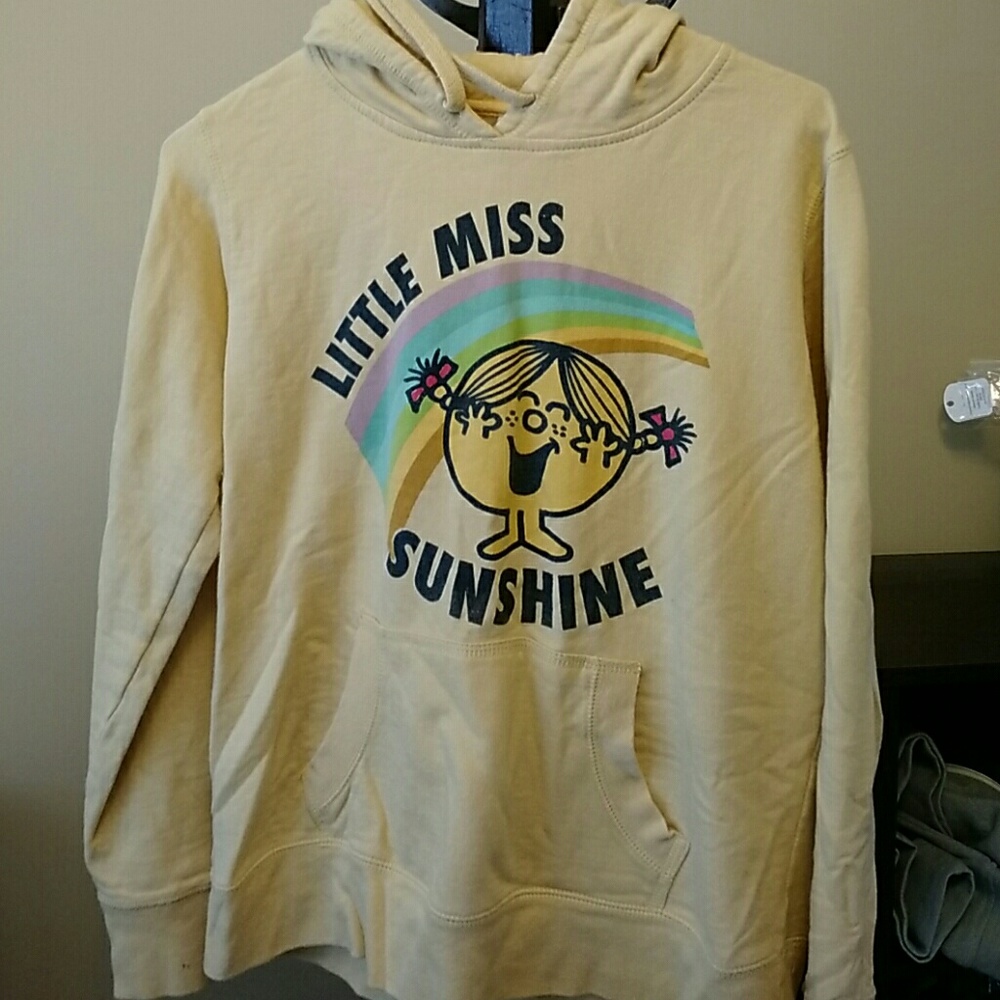 Juniors "Little Miss Sunshine" Sweatshirt - Yellow