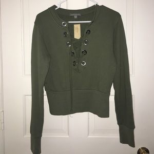 Lace up Sweater