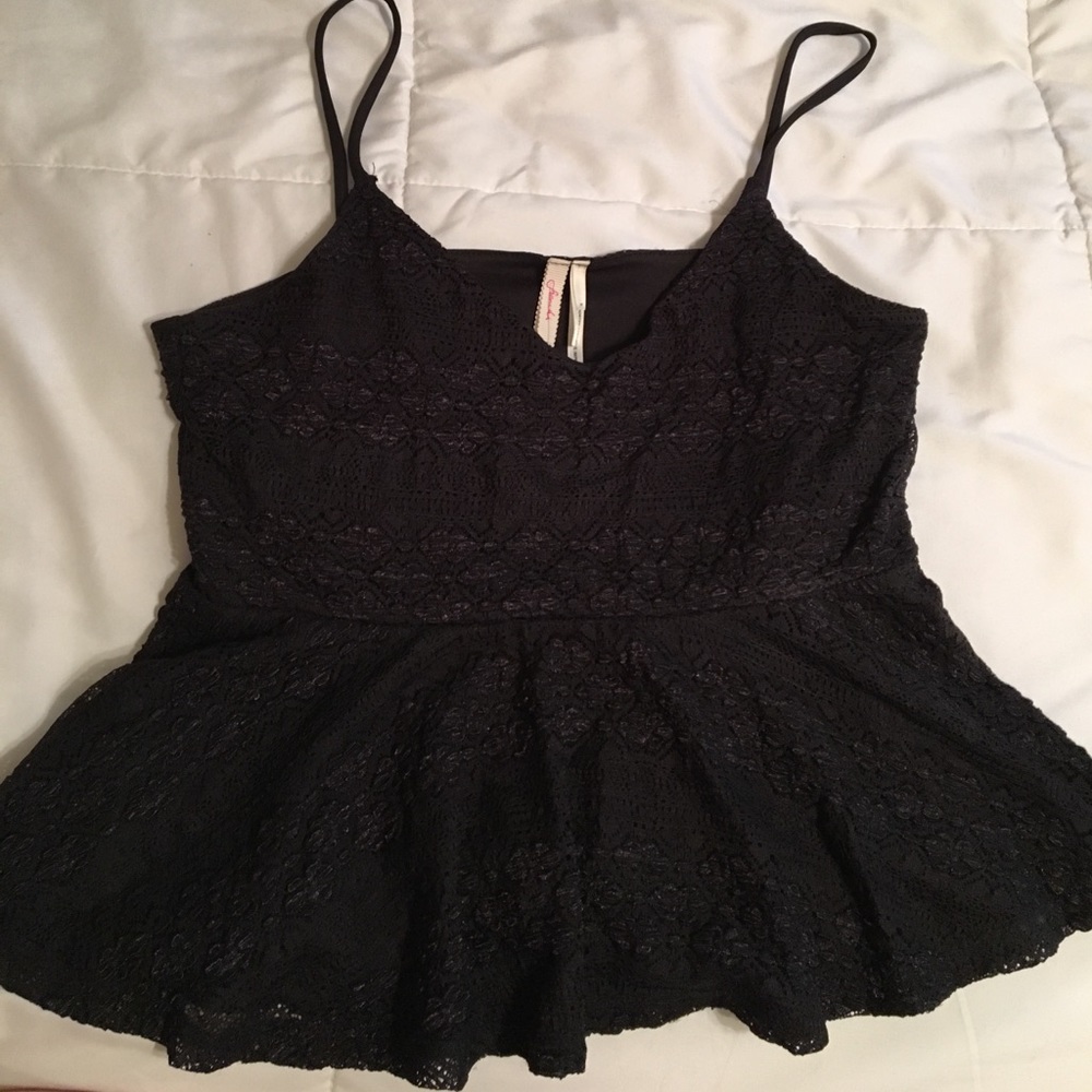 Nordstrom Black Crop Top