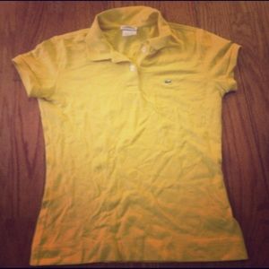 Yellow Lacoste polo