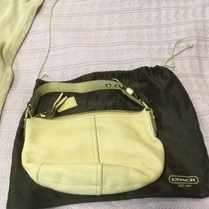 Sale❗️REAL Coach Beige, Leather purse👜