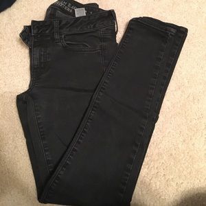 Black American Eagle Skinny Jeans