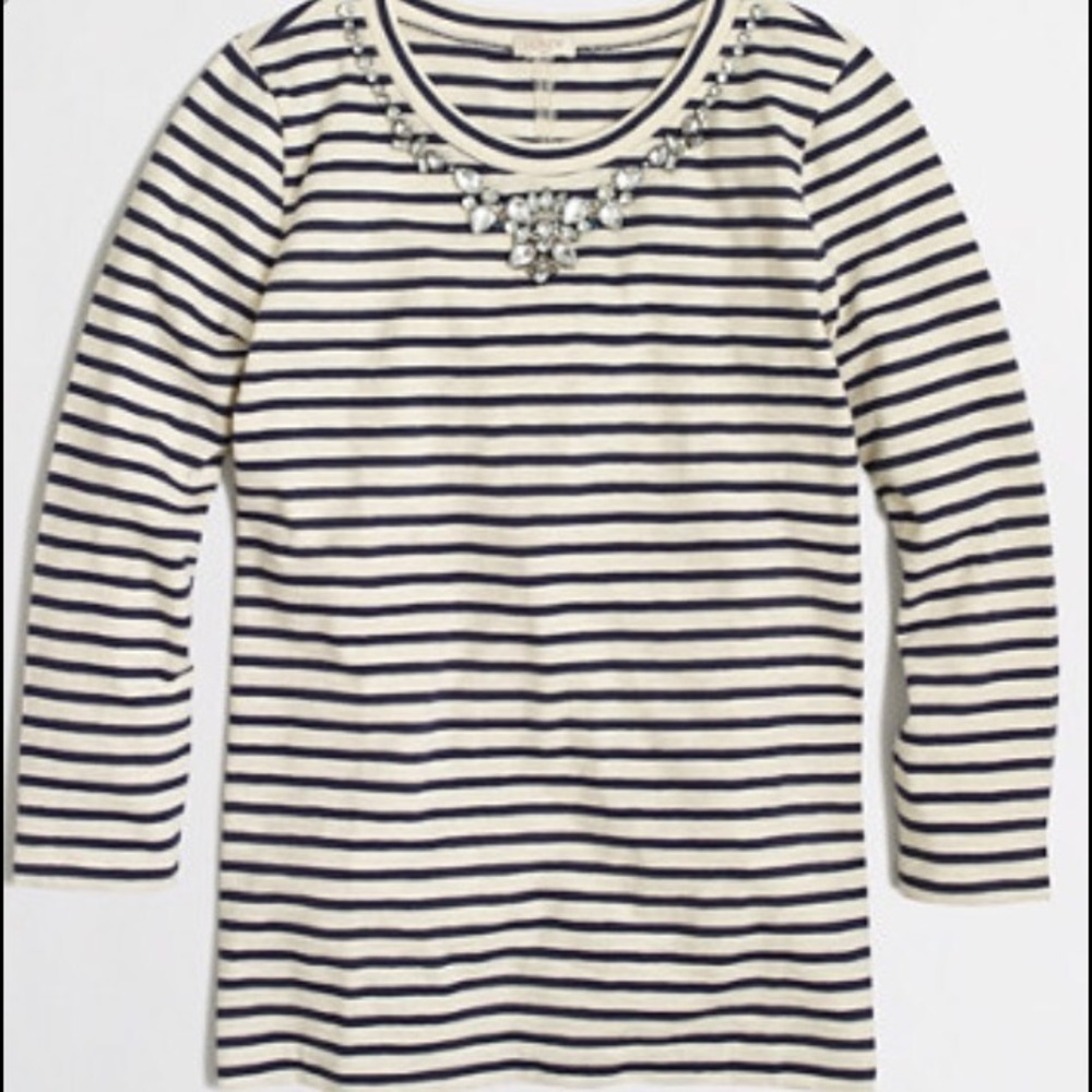 J. Crew Jeweled Shirt