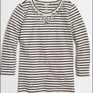J. Crew Jeweled Shirt