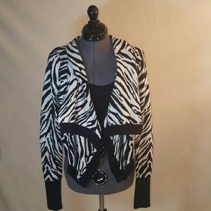 Express Zebra Cardigan