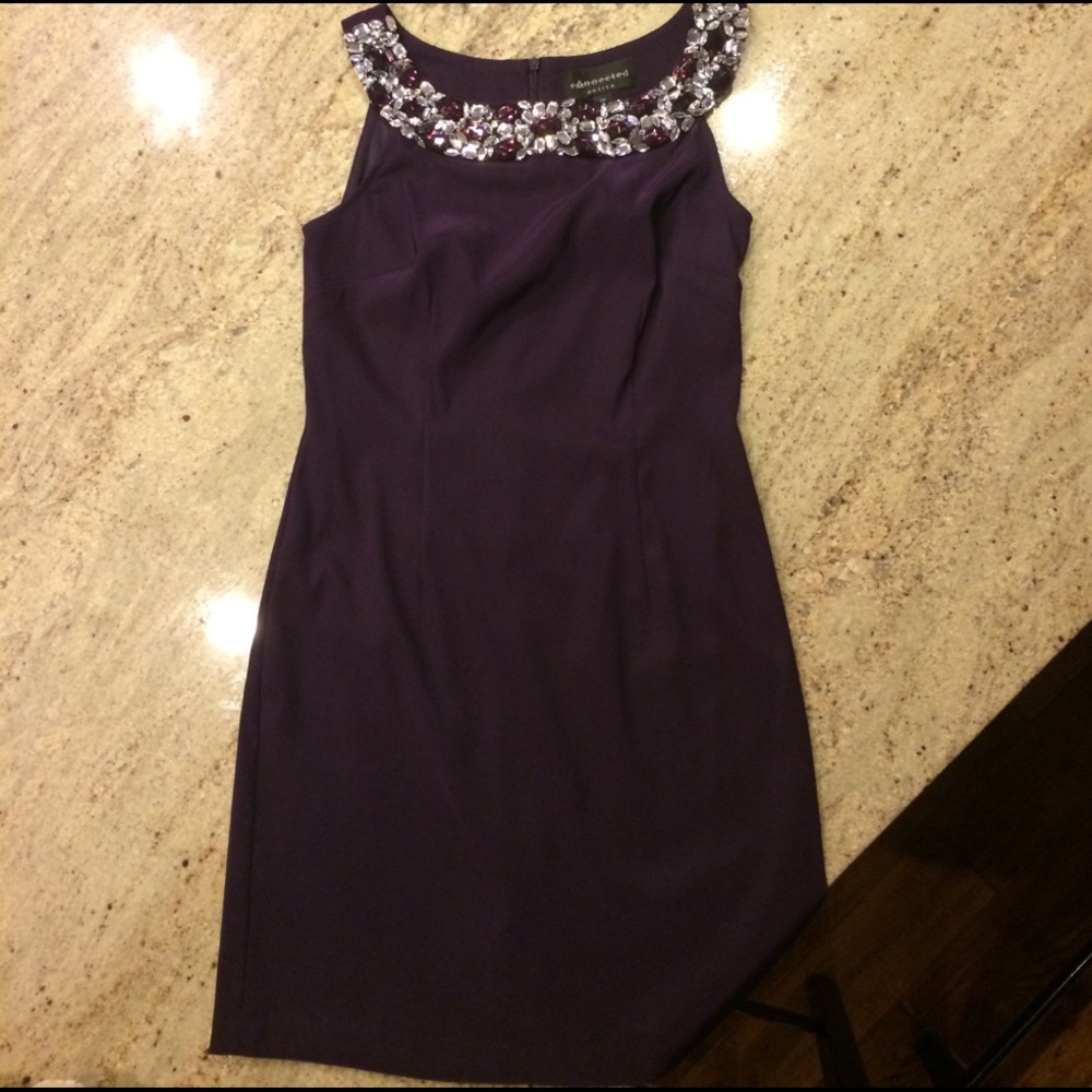 Plum colored short dress