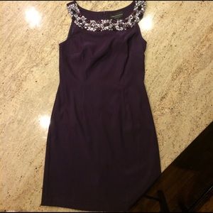 Plum colored short dress