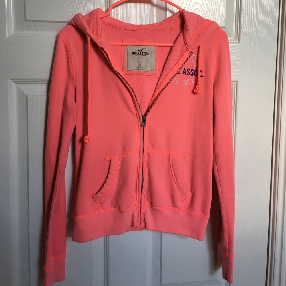Hollister Coral Hoodie