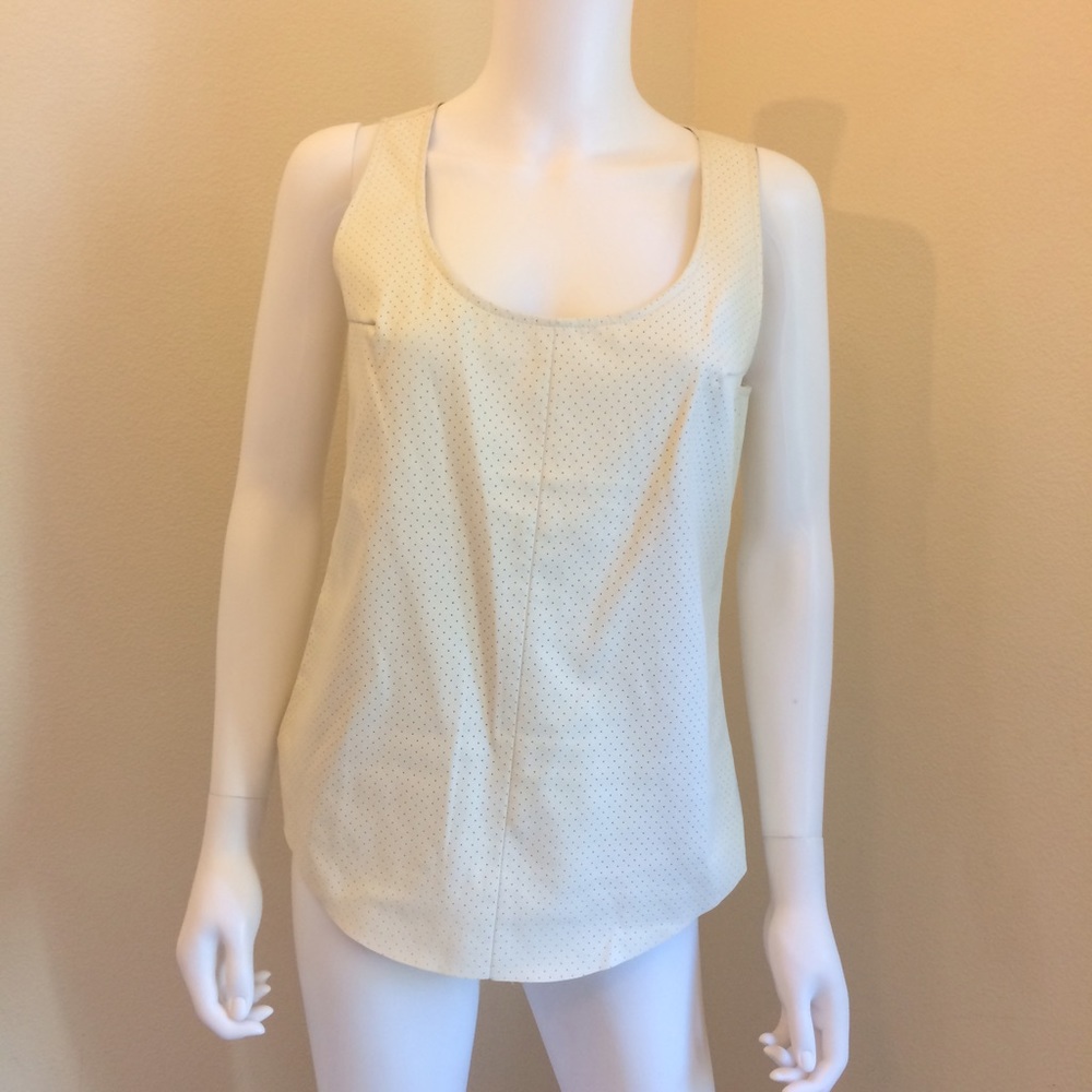 TOWNSEN Vegan Leather Top sz S