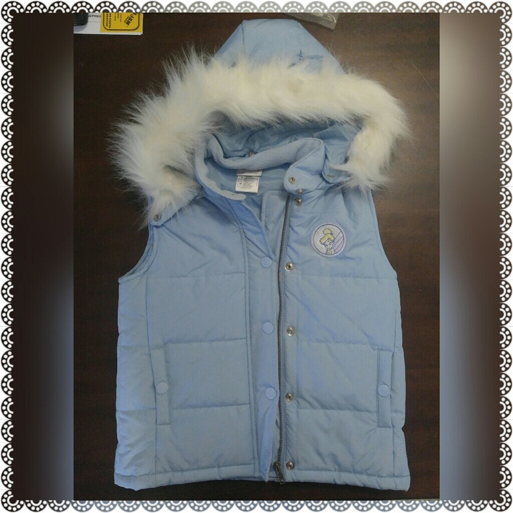 🌺Disney's Tinkerbell Furry Hooded Vest🌺