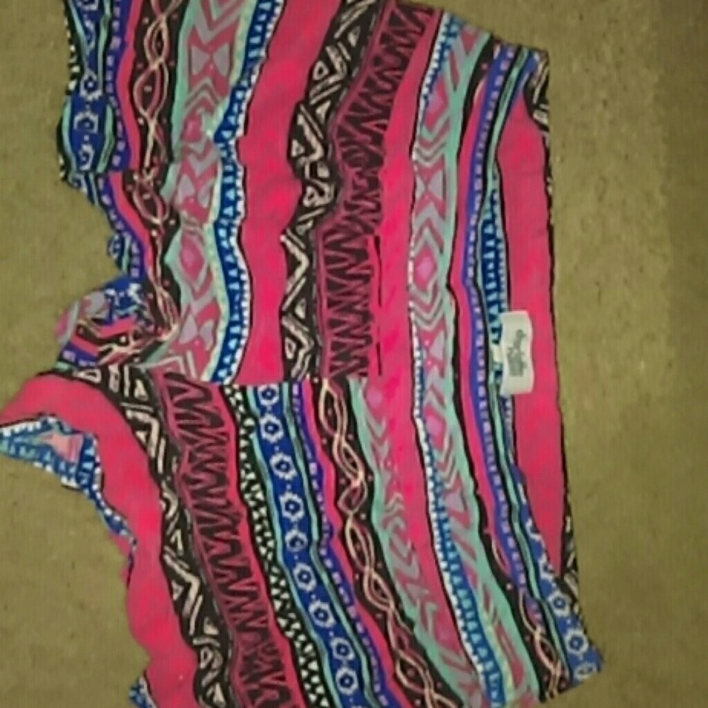 Charlotte Russe Tribal Print Shorts