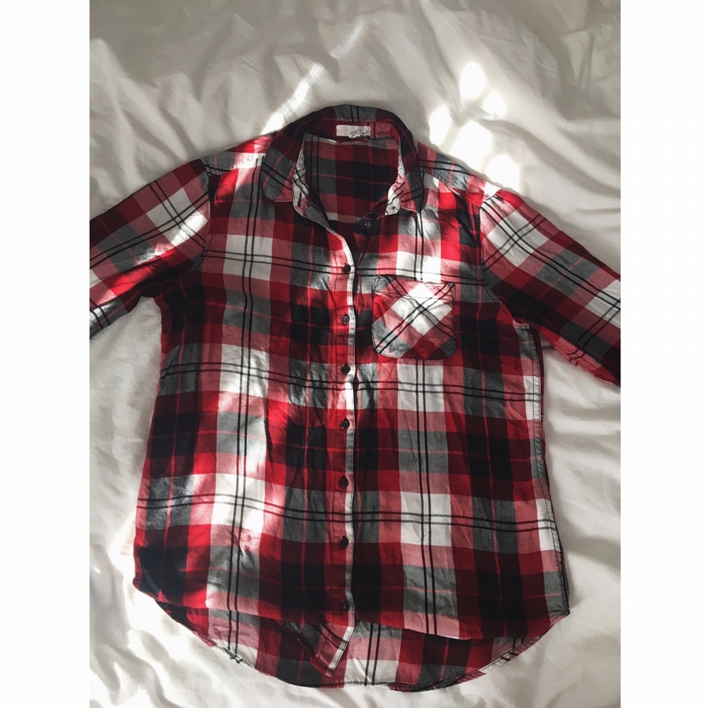 Red & Black Flannel Shirt