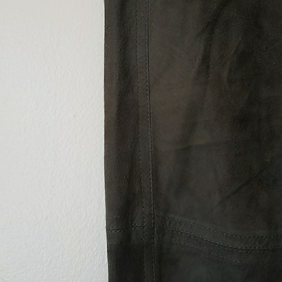 Tenderness Olive Suede Pants - Picture 3 of 3