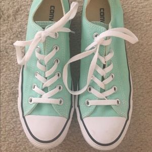 Mint green converse
