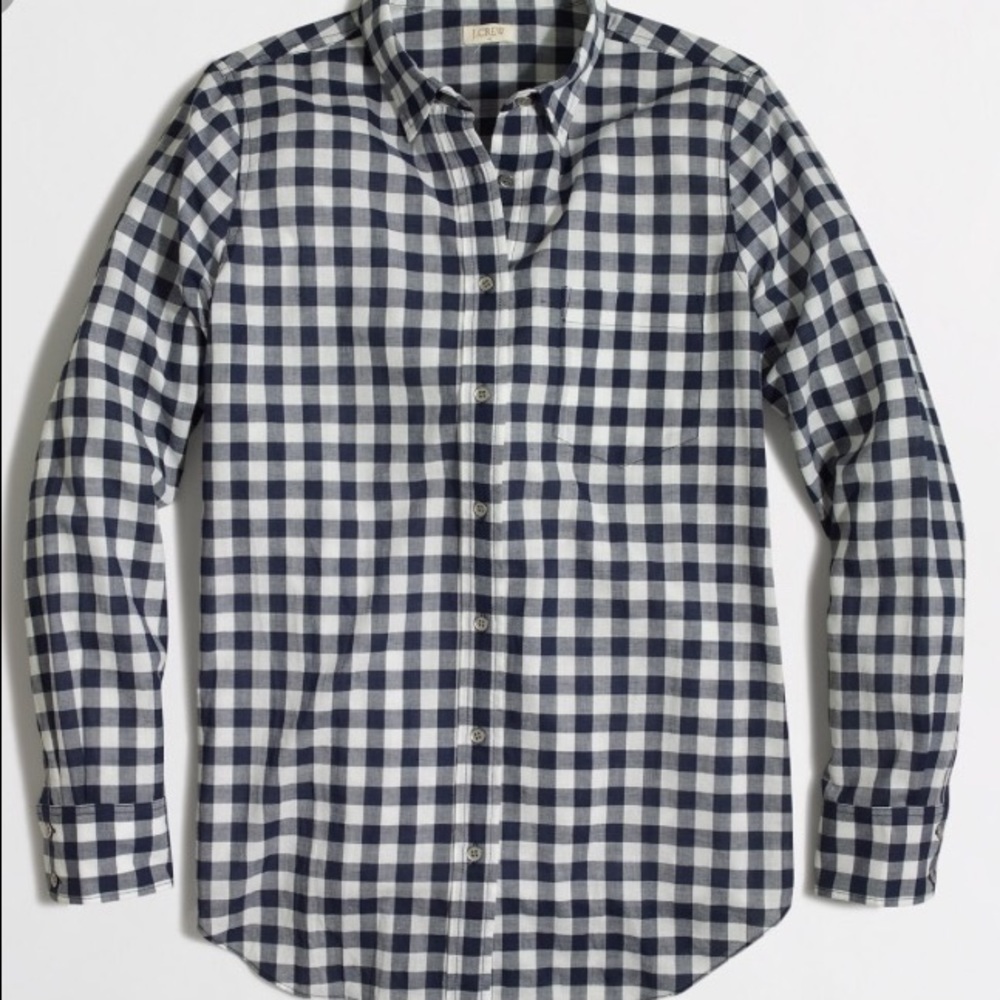 J. Crew Gingham Button down