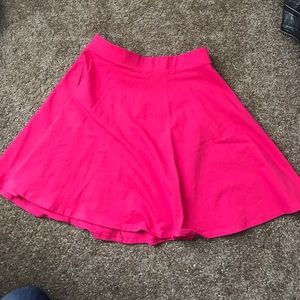 Hot pink skater skirt