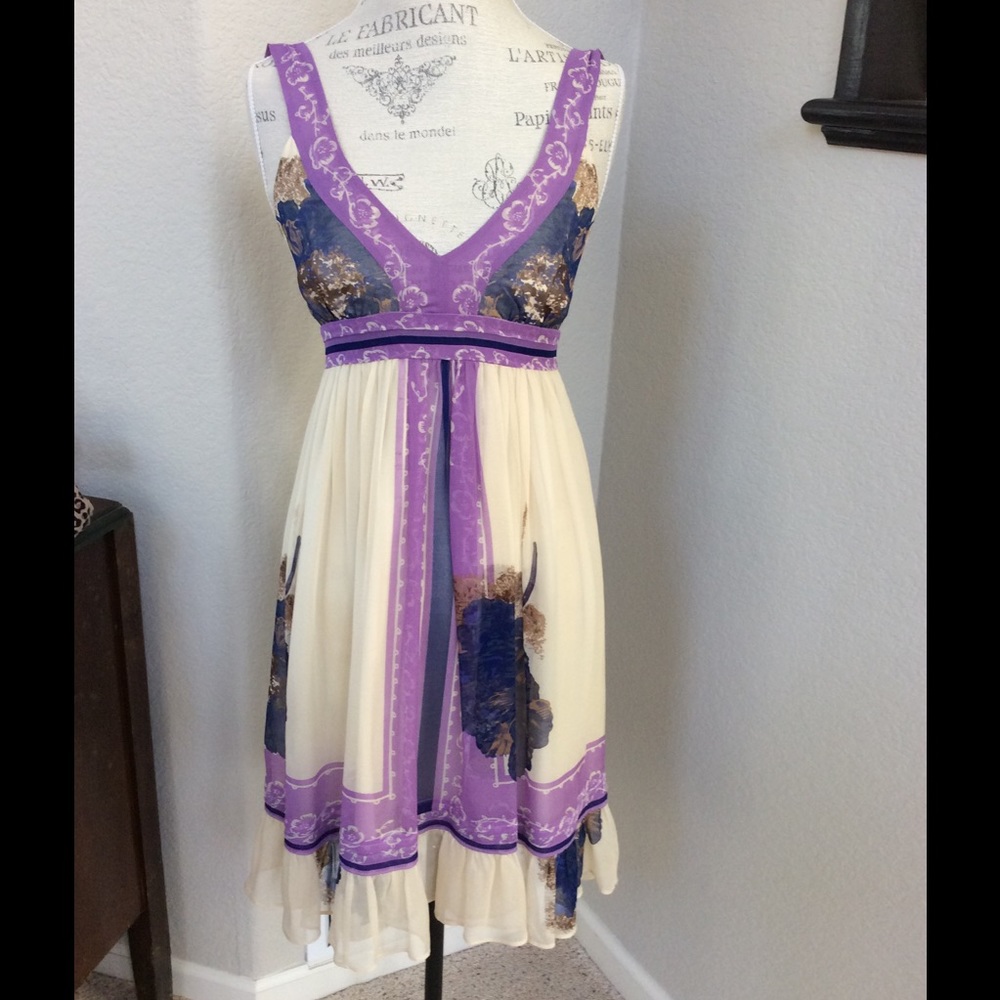 Anthropologie Lil Dress Floating Lotus