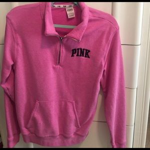 Small PINK quarter zip