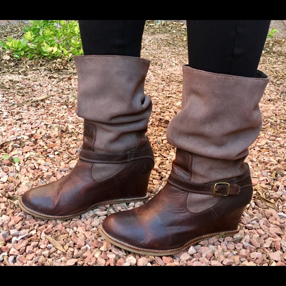 Perfect for Fall Chocolate Leather Boots