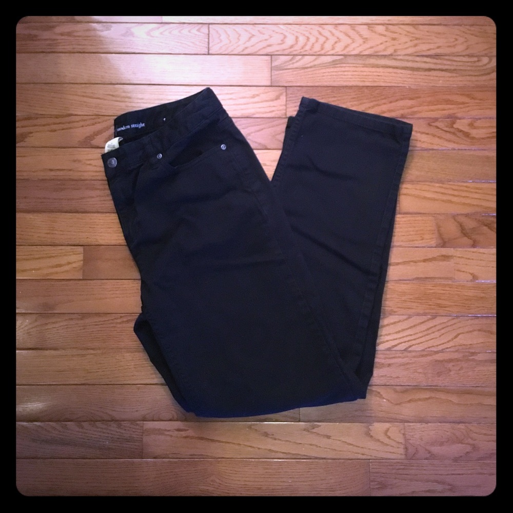 Black Liz Claiborne Jeans 10R Modern Straight Fit