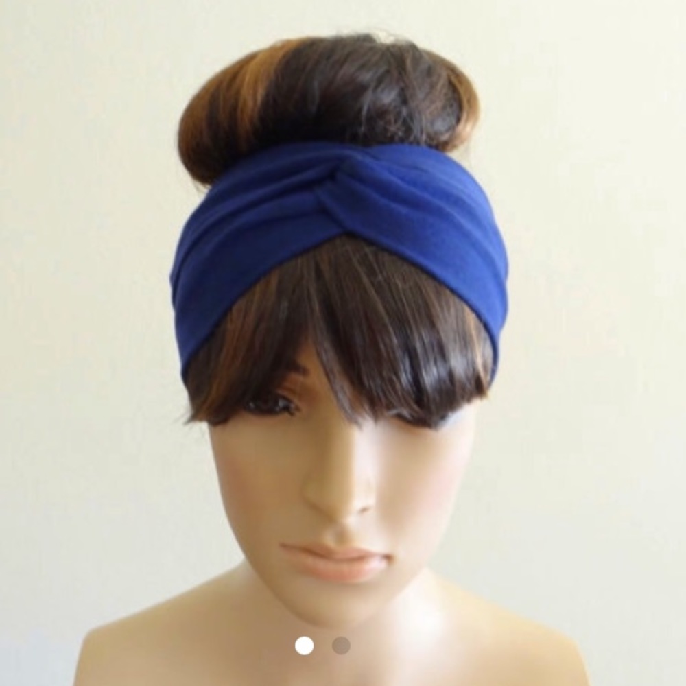 Beautiful Blue Head Wrap Headband