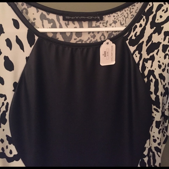 Animal print/faux leather midi dress - Picture 2 of 3