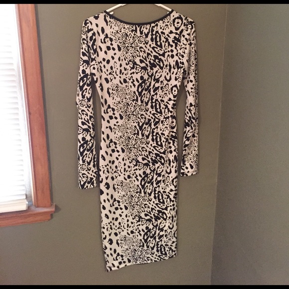 Animal print/faux leather midi dress - Picture 3 of 3