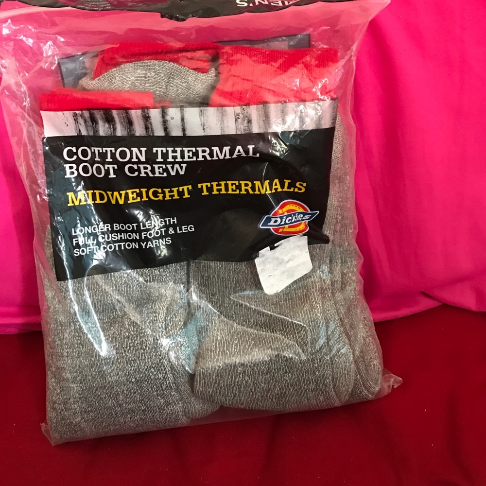 5 pairs Cotton thermal boot socks