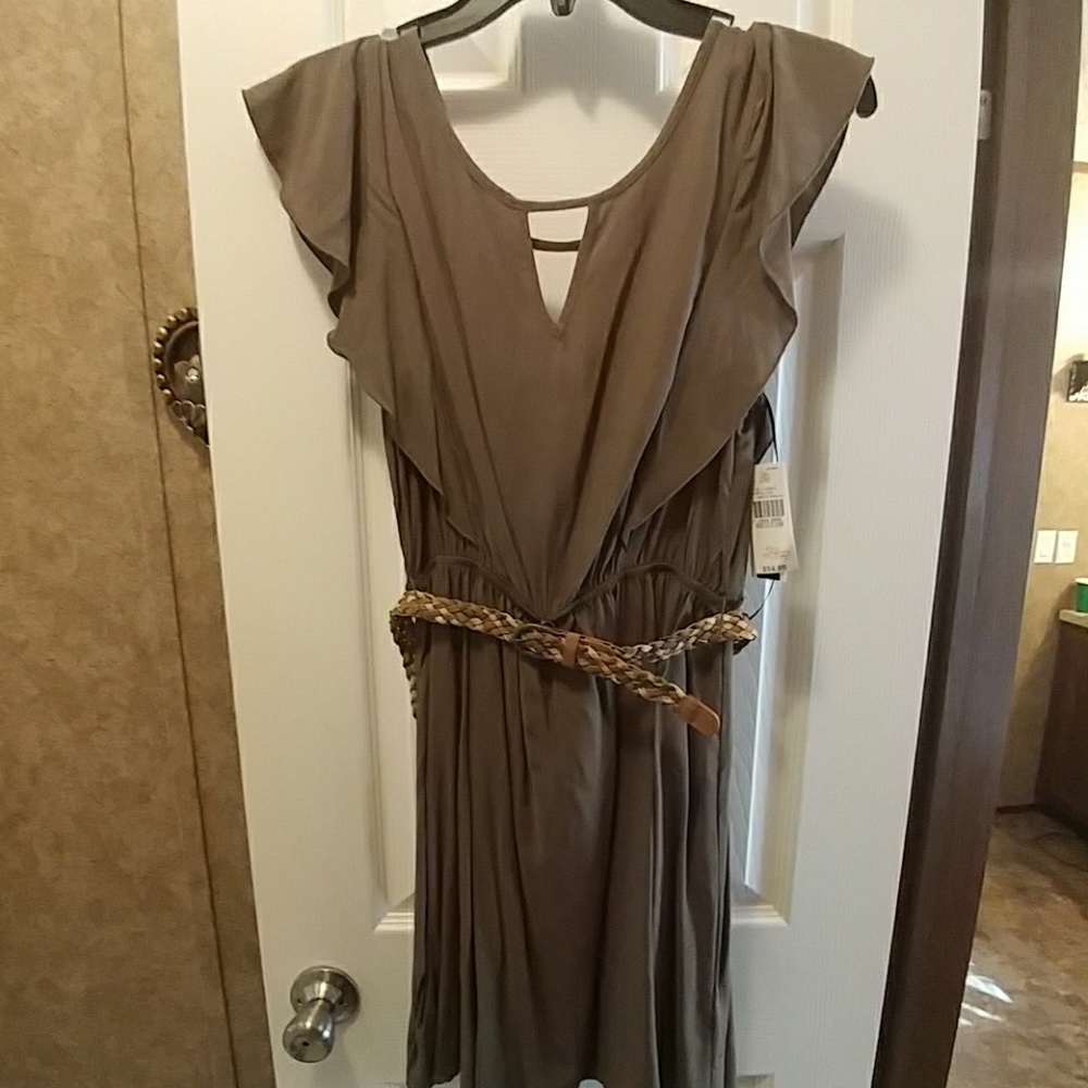 Olive dress.
