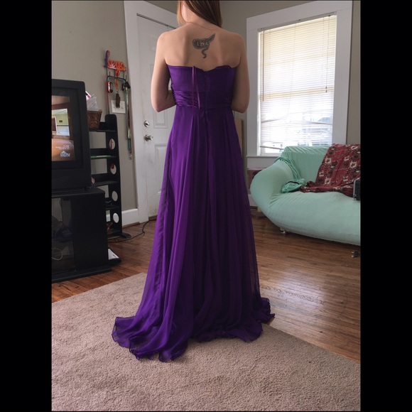 Strapless Prom Dress SZ 4 - Picture 2 of 3