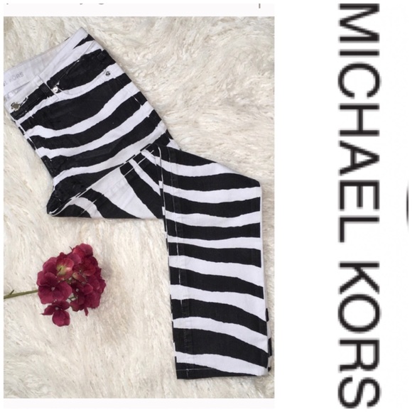 Michael Kors Denim - Michael Kors Zebra Print Jeans