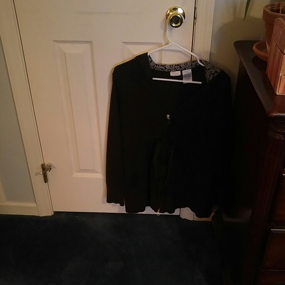 Black zip up hoodie