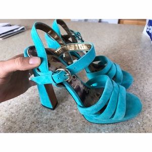 Suede Sam Edelman Platform Heels