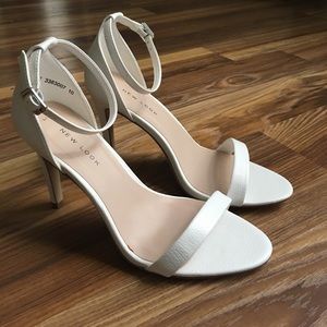 White ASOS Strappy Heels